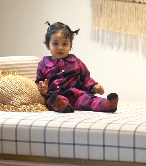 Pink Brit Flannel Lounger