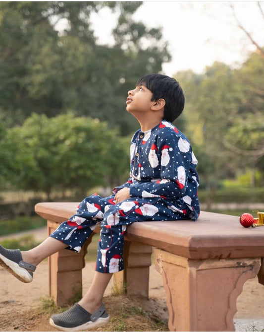 Santa and Me Flannel Lounger