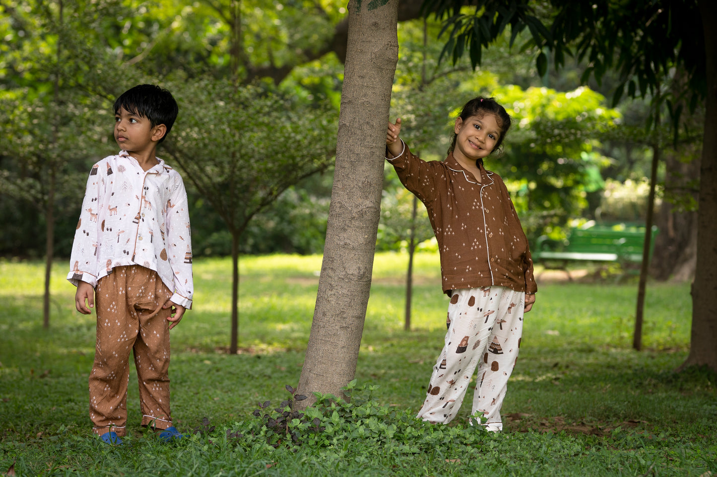 Woodland Camping Sibling Set